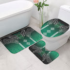 Aotearoa Maori Iwi Heritage Bathroom Set Ngai Tahu Pounamu Green