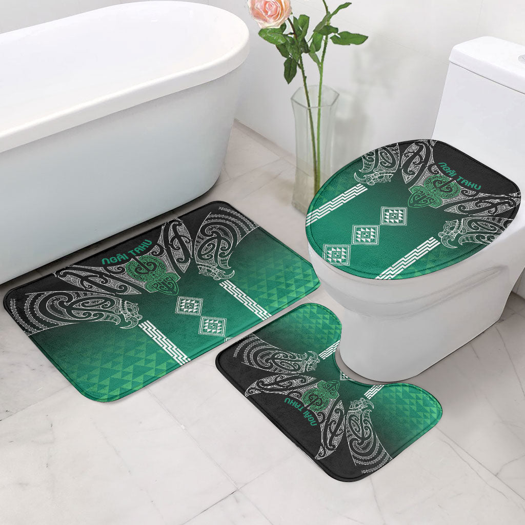 Aotearoa Maori Iwi Heritage Bathroom Set Ngai Tahu Pounamu Green