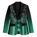Aotearoa Maori Iwi Heritage Blazer Ngai Tahu Pounamu Green
