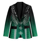 Aotearoa Maori Iwi Heritage Blazer Ngai Tahu Pounamu Green