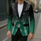 Aotearoa Maori Iwi Heritage Blazer Ngai Tahu Pounamu Green
