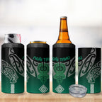 Aotearoa Maori Iwi Heritage 4 in 1 Can Cooler Tumbler Ngai Tahu Pounamu Green