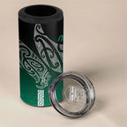 Aotearoa Maori Iwi Heritage 4 in 1 Can Cooler Tumbler Ngai Tahu Pounamu Green