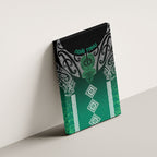 Aotearoa Maori Iwi Heritage Canvas Wall Art Ngai Tahu Pounamu Green