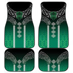Aotearoa Maori Iwi Heritage Car Mats Ngai Tahu Pounamu Green