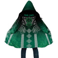 Aotearoa Maori Iwi Heritage Cloak Ngai Tahu Pounamu Green