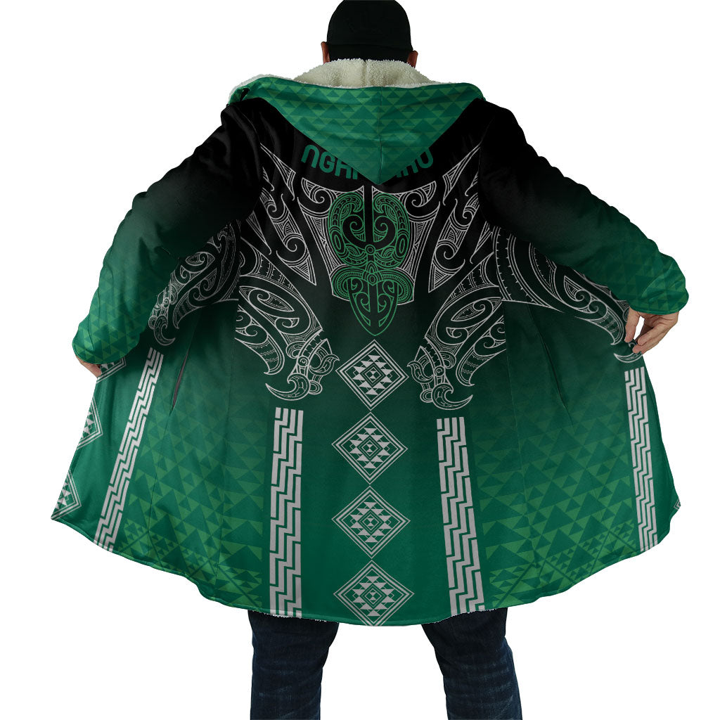 Aotearoa Maori Iwi Heritage Cloak Ngai Tahu Pounamu Green