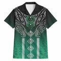 Aotearoa Maori Iwi Heritage Hawaiian Shirt Ngai Tahu Pounamu Green