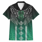 Aotearoa Maori Iwi Heritage Hawaiian Shirt Ngai Tahu Pounamu Green