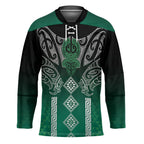 Aotearoa Maori Iwi Heritage Hockey Jersey Ngai Tahu Pounamu Green