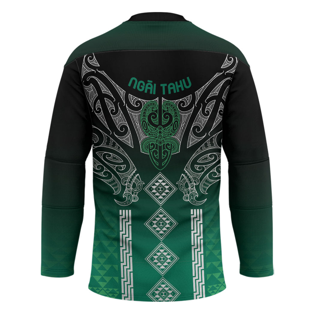 Aotearoa Maori Iwi Heritage Hockey Jersey Ngai Tahu Pounamu Green