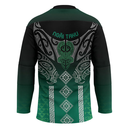 Aotearoa Maori Iwi Heritage Hockey Jersey Ngai Tahu Pounamu Green