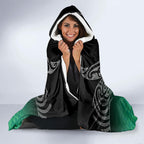 Aotearoa Maori Iwi Heritage Hooded Blanket Ngai Tahu Pounamu Green