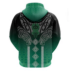 Aotearoa Maori Iwi Heritage Hoodie Ngai Tahu Pounamu Green