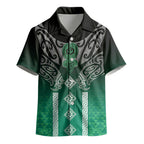 Aotearoa Maori Iwi Heritage Kid Hawaiian Shirt Ngai Tahu Pounamu Green