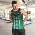 Aotearoa Maori Iwi Heritage Men Tank Top Ngai Tahu Pounamu Green