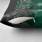 Aotearoa Maori Iwi Heritage Pillow Cover Ngai Tahu Pounamu Green