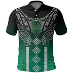 Aotearoa Maori Iwi Heritage Polo Shirt Ngai Tahu Pounamu Green
