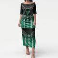 Aotearoa Maori Iwi Heritage Puletasi Ngai Tahu Pounamu Green