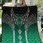 Aotearoa Maori Iwi Heritage Quilt Ngai Tahu Pounamu Green