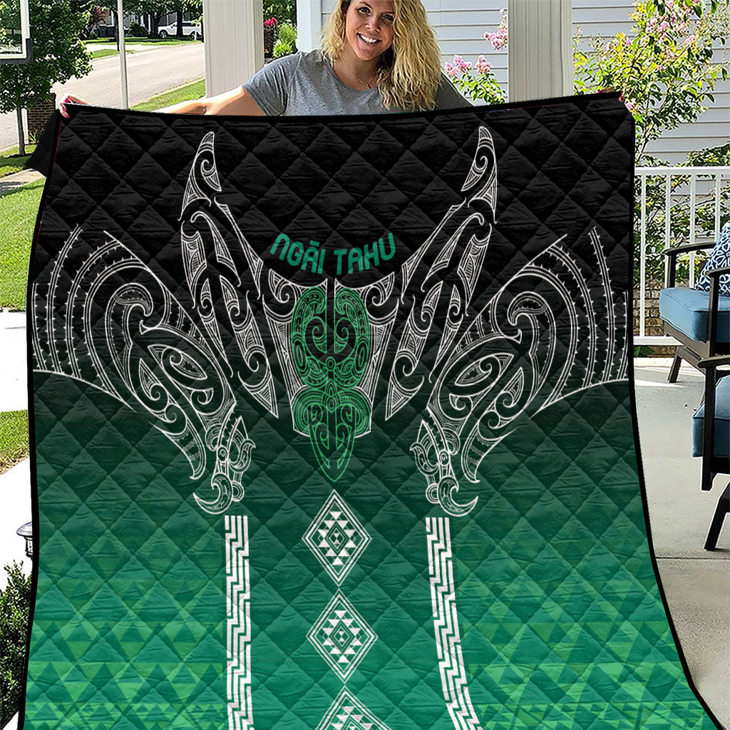 Aotearoa Maori Iwi Heritage Quilt Ngai Tahu Pounamu Green