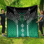Aotearoa Maori Iwi Heritage Quilt Ngai Tahu Pounamu Green