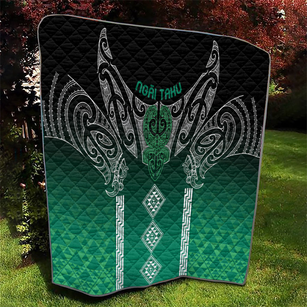 Aotearoa Maori Iwi Heritage Quilt Ngai Tahu Pounamu Green