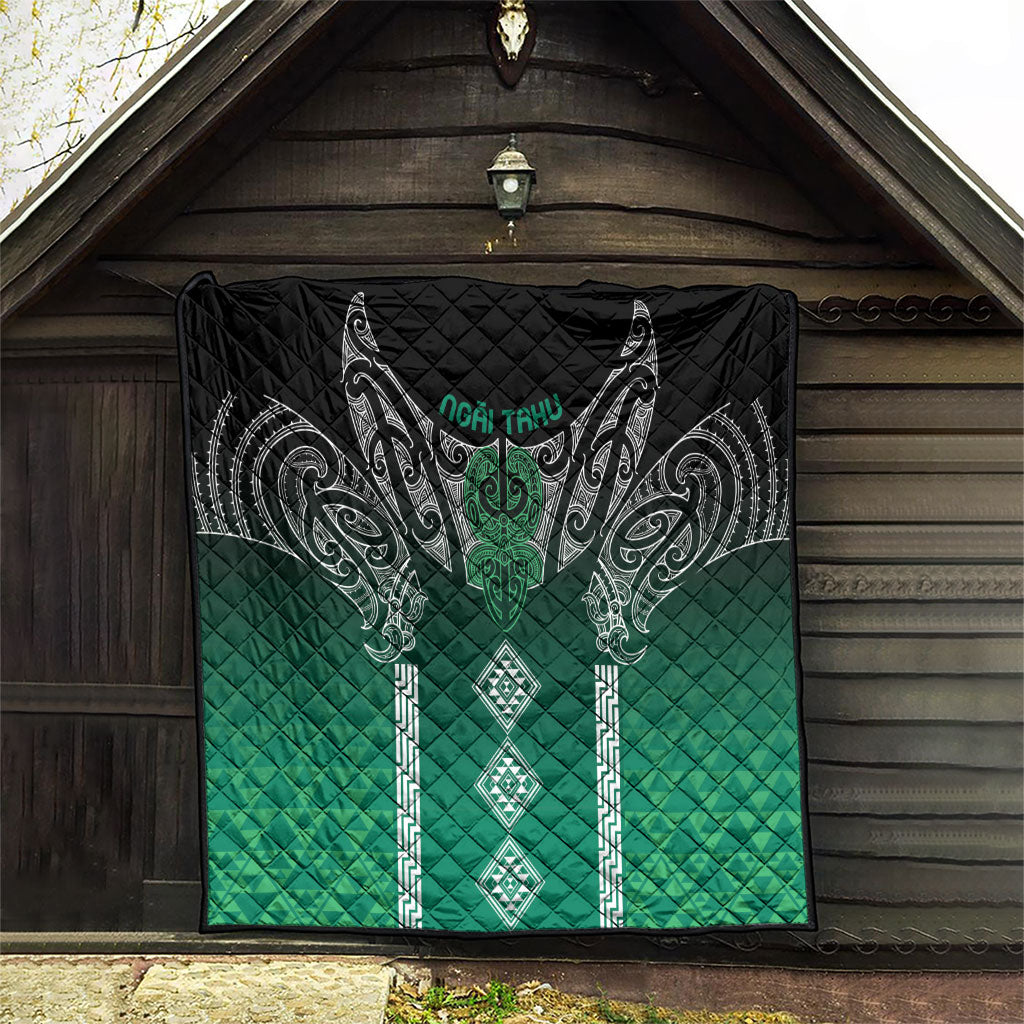 Aotearoa Maori Iwi Heritage Quilt Ngai Tahu Pounamu Green