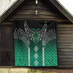 Aotearoa Maori Iwi Heritage Quilt Ngai Tahu Pounamu Green