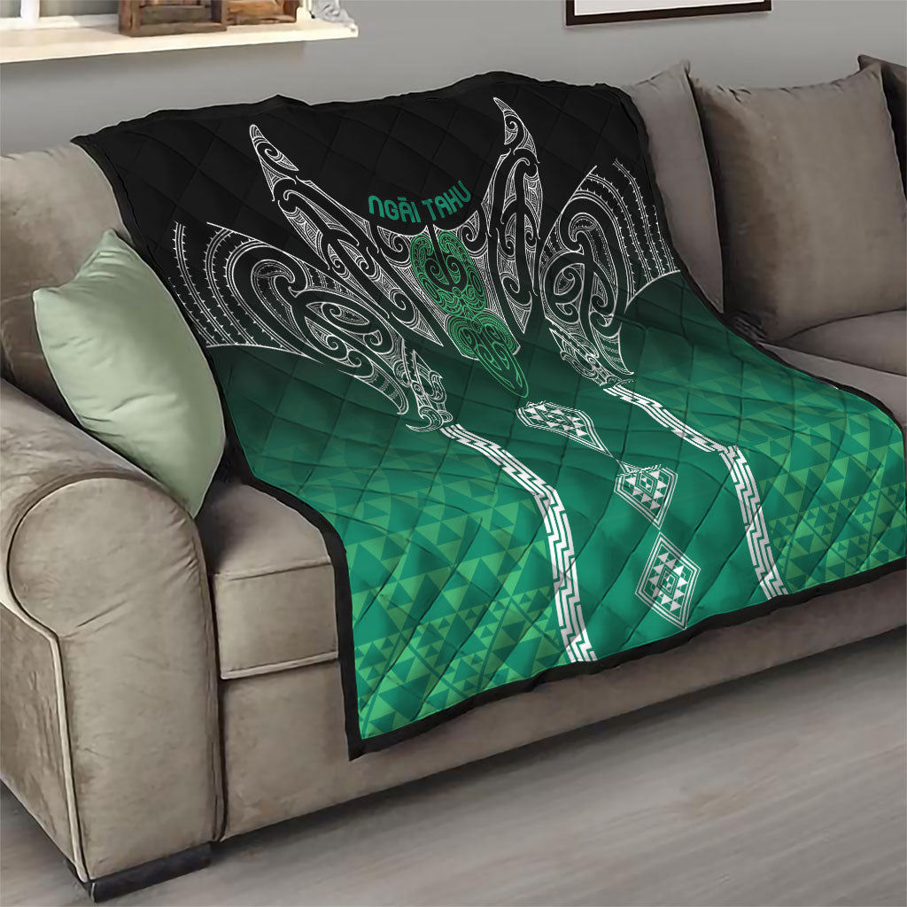 Aotearoa Maori Iwi Heritage Quilt Ngai Tahu Pounamu Green