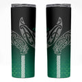 Aotearoa Maori Iwi Heritage Skinny Tumbler Ngai Tahu Pounamu Green