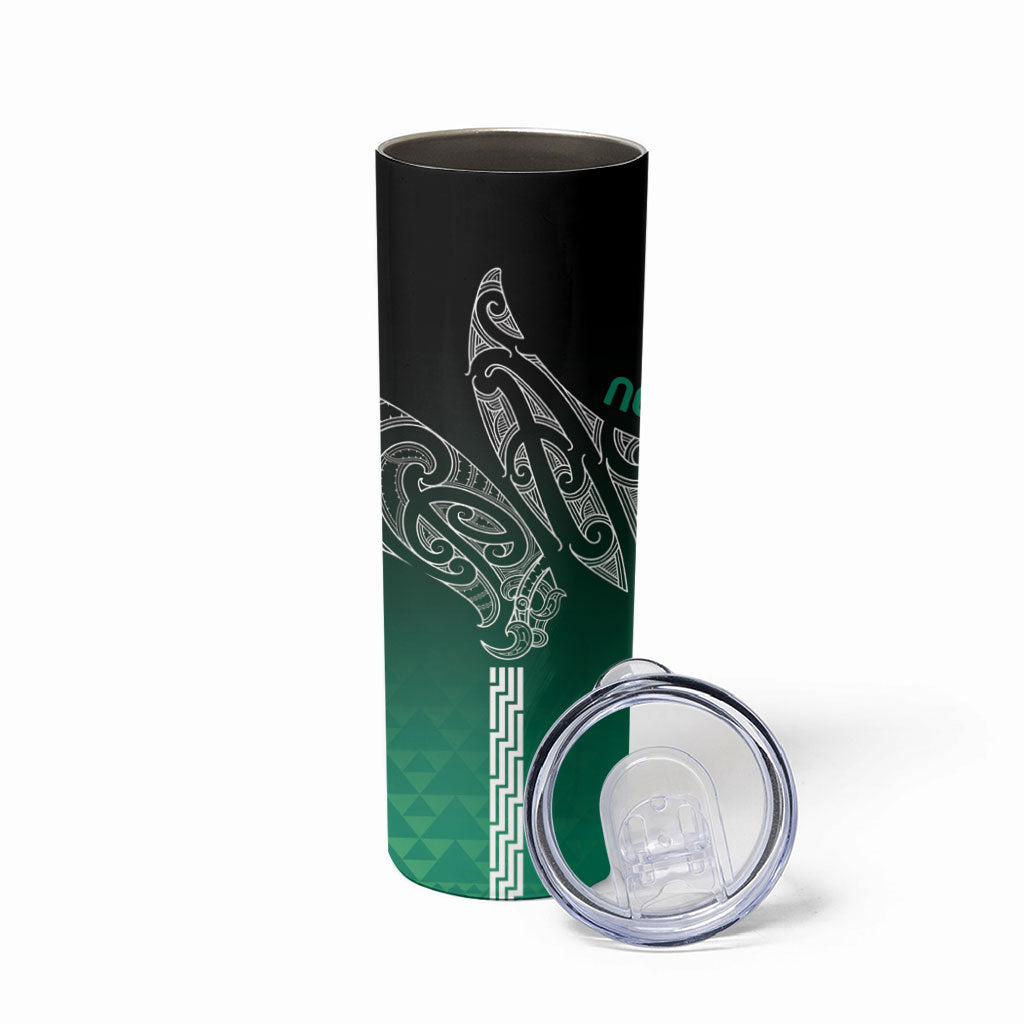 Aotearoa Maori Iwi Heritage Skinny Tumbler Ngai Tahu Pounamu Green