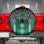 Aotearoa Maori Iwi Heritage Spare Tire Cover Ngai Tahu Pounamu Green