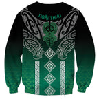 Aotearoa Maori Iwi Heritage Sweatshirt Ngai Tahu Pounamu Green