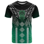 Aotearoa Maori Iwi Heritage T Shirt Ngai Tahu Pounamu Green