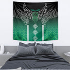 Aotearoa Maori Iwi Heritage Tapestry Ngai Tahu Pounamu Green