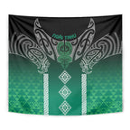 Aotearoa Maori Iwi Heritage Tapestry Ngai Tahu Pounamu Green