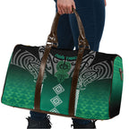 Aotearoa Maori Iwi Heritage Travel Bag Ngai Tahu Pounamu Green