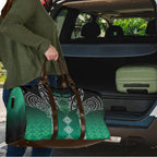 Aotearoa Maori Iwi Heritage Travel Bag Ngai Tahu Pounamu Green