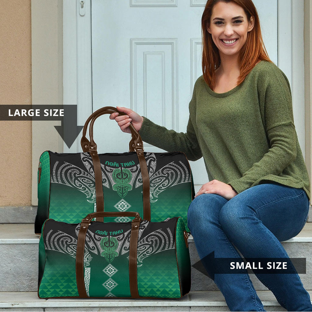 Aotearoa Maori Iwi Heritage Travel Bag Ngai Tahu Pounamu Green