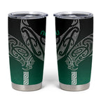 Aotearoa Maori Iwi Heritage Tumbler Cup Ngai Tahu Pounamu Green