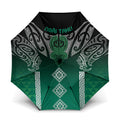 Aotearoa Maori Iwi Heritage Umbrella Ngai Tahu Pounamu Green