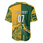 Australia - South Africa Rugby Custom Indigenous Motifs Baseball Jersey Bokke Vs Wallabies