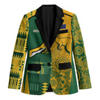 Australia - South Africa Rugby Custom Indigenous Motifs Blazer Bokke Vs Wallabies