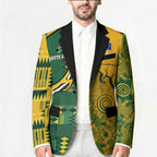 Australia - South Africa Rugby Custom Indigenous Motifs Blazer Bokke Vs Wallabies