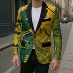 Australia - South Africa Rugby Custom Indigenous Motifs Blazer Bokke Vs Wallabies