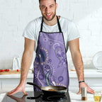 Australia Epilepsy Awareness Apron Aboriginal Purple Ribbon with Seahorse - Aussie Hoodie