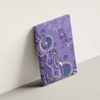 Australia Epilepsy Awareness Canvas Wall Art Aboriginal Purple Ribbon with Seahorse - Aussie Hoodie