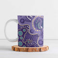 Australia Epilepsy Awareness Ceramic Mug Aboriginal Purple Ribbon with Seahorse - Aussie Hoodie