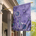 Australia Epilepsy Awareness Garden Flag Aboriginal Purple Ribbon with Seahorse - Aussie Hoodie